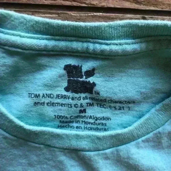 Tom & Jerry Light Blue short sleeve t-shirt Mens Medium - Picture 4 of 4